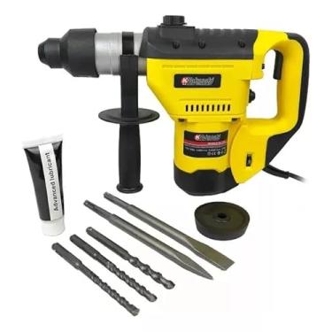 Imagem de Martelete Rompedor Perfurador Rotativo Furadeira Impacto 960Watts Profissional Com Talhadeira Ponteira Brocas (110, Volts)