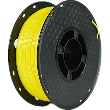 Imagem de RANKI Filamento de TPU (poliuretano termoplástico) flexível de 1,75 mm, filamento de impressora 3D, precisão dimensional +/- 0,05 mm, 98A, carretel de 1 kg, amarelo