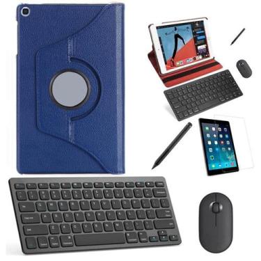 Imagem de Capa 360 Azul Teclado, Mouse, Pel, Stylus Galaxy Tab A7 Lite - BD Net 