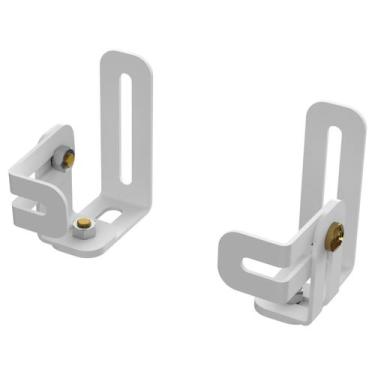 Imagem de Suportes home theater caixa som ajustável 1 par branco - MULTIFORMA