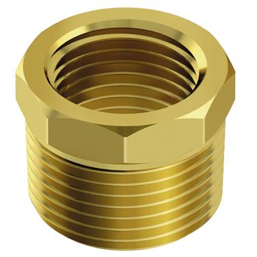 Imagem de Bucha de Redução em Latão Sem Cromagem Rosca 3/4" x 1/2" Censi