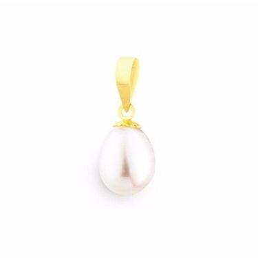 Imagem de Pingente Ouro 18k 750 Feminino Pérola 7mm Natural Biwa - DG Presentes