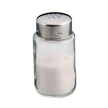 Imagem de Porta Pimenta Ou Sal De Vidro Utensilio Com Tampa Inox Euro, Prata