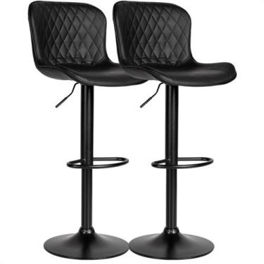 Imagem de Kit 02 Un Banqueta Para Cozinha Americana Alta Bar Balcão prime.office