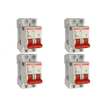 Imagem de Kit C/4 - Disjuntor Steck ''Din'' Bipolar 16A. C