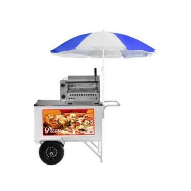 Imagem de Carrinho De Pizza E Minipizza Com Rodas Pneumáticas E Guarda Sol - Cef