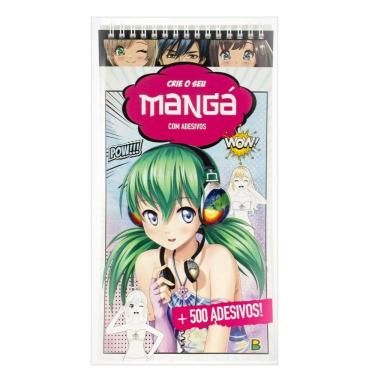 Imagem de Livro Crie Seu Mangá +500 Adesivos - Todo Livro -