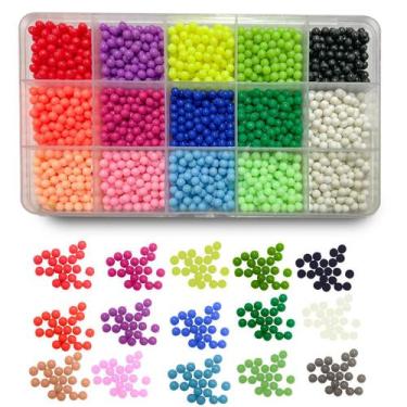 Imagem de Refil de Bolinhas Contas Magicas Bolinhas que Grudam com Agua Colorida