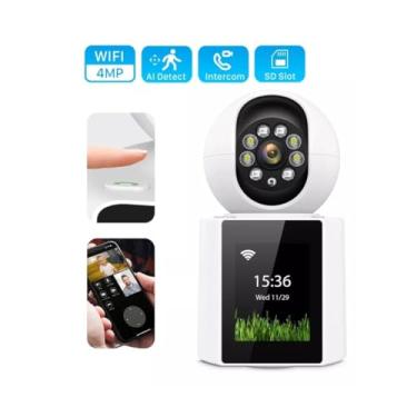 Imagem de Câmera Wi-Fi 4MP para Monitoramento de Idosos e Crianças com Vídeochamada, Detecção de Movimento e Áudio Bidirecional - Ideal para Segurança e Supervisão Familiar
