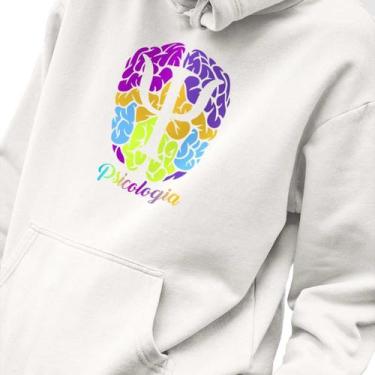 Imagem de Blusa Moletom Masculino Estampado Psicologia em Algodão Fio 30.1 Pente