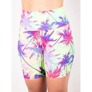Imagem de Bermuda Feminina Cintura Alta Estampada - Fitmoda , Estampa 3196, M