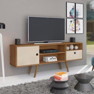 Imagem de Rack Para TV ate 42" Off White / Nature - Kairo Germai - MOVEIS GERMAI