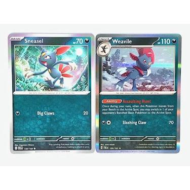 Imagem de Weavile 134/193 - Paldea Evolved - Pokemon Evolution Set - 2 Card Lot - Scarlet & Violet