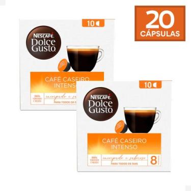 Imagem de Combo 20 Cápsulas Café Caseiro Intenso Dolce Gusto
