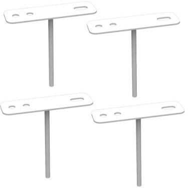 Imagem de Kit 04 Suportes De Refletor Led Canhão de Luz Fachada Banner Base Esta