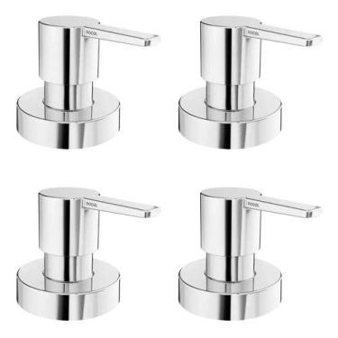 Imagem de Kit 4 Pcs Acabamento Registro Docol Gali Base Deca 1/2 3/4 1