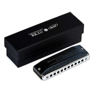 Imagem de Gaita de Boca RK 20 Black 20 Vozes C DÓ SHG Hering RK203