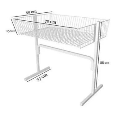 Imagem de Banca de oferta aramadas expositor Loja Branco - LOJA & CIA