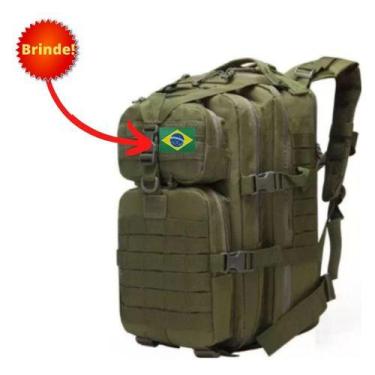 Imagem de Mochila Militar Tática Masculina Feminina Grande 50 Litros - GN, Verde