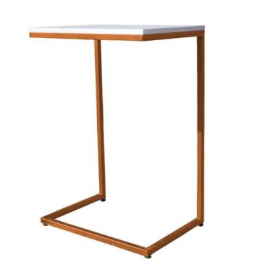 Imagem de Aparador Grande Base Bronze - 76cm X 55cm - Trendy, Madeira Branca