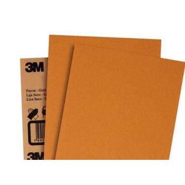 Imagem de Pacote 50 unidades lixa seco p 320 ouro 326u 225 x 275 3m