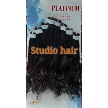 Imagem de Cabelo human hair (BLUISH) 55cm - Platinum