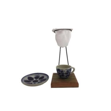 Imagem de Kit de Café Individual - Cafezinho Colonial Mod 1 Monte Sião - Porcela
