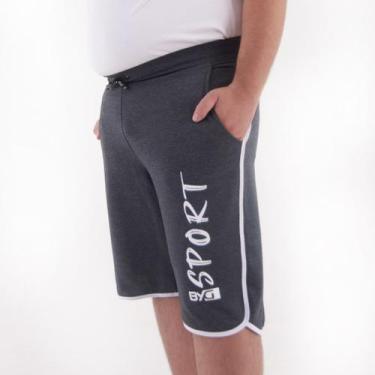 Imagem de Bermuda Moletinho Plus Size Masculina BYG Sport - BYG Moda Fitness, Ma