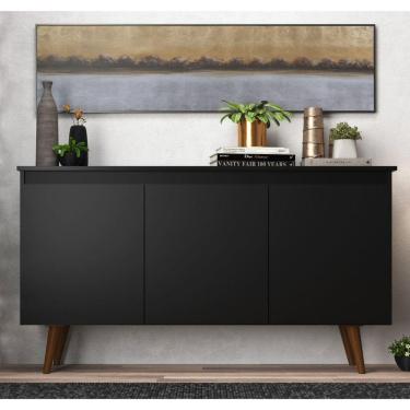 Imagem de Buffet 3 Portas 136cm Retrô Elza Yescasa Preto