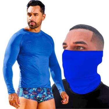 Imagem de Kit Camisa Térmica Proteção Solar Com Bandana Masculina Uv - SIGMA, Ma