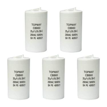 Imagem de 5x Capacitor Partida 25uf - 250v P/ Motor Portão Eletrônico - CHIPSCE