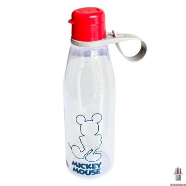 Imagem de Garrafa de Água Infantil Escolar Plástico Mickey - PLASUTIL, TRANSPARE