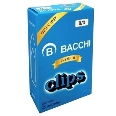 Imagem de Clipes para Papel Aço Galvanizado Nº 8/0 5,38cm Premium Cx/25 unidades