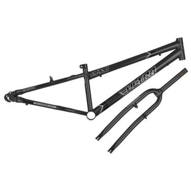 Imagem de Quadro Aro 26 Ultra Bikes em Aço Carbono com Garfo Rebaixado, Preto, A
