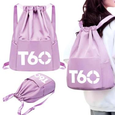 Imagem de Bolsa Academia Sacola Mochila Treino Impermeável  - KAEKA, Lilás