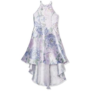 Imagem de Speechless Vestido de festa feminino, sem mangas, comprimento longo longo e baixo com renda nas costas, Lilás, 16