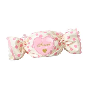 Imagem de Colaxi Bolsa crossbody em formato de doce linda carteira de viagem para compras na praia, Rosa