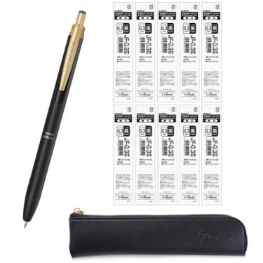 Imagem de QULLITY ZEBRA SARASA GRAND Caneta esferográfica de gel 0,3 mm preto fosco + 10 recargas, capa fina preta original