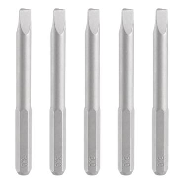 Imagem de HARFINGTON 5 peças de chave de fenda triangular de 3,0 mm, haste sextavada de 5/81.3 cm, 45 mm/1,77" de comprimento, pontas sextavadas de aço S2 para ferramentas elétricas de chave de fenda elétrica
