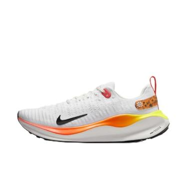 Imagem de Nike Tênis de corrida masculino InfinityRN 4 (HF4916-100, branco/carmesim brilhante/laranja total/preto), Branco/carmesim brilhante/laranja total/preto, 41