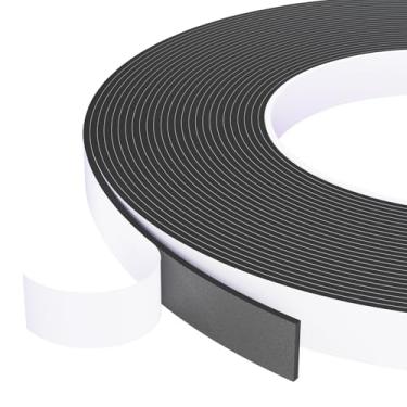 Imagem de KAIYUER Fita de Vedação de Porta de Vedação Contra Intempéries Preta, Fita de Espuma Autoadesiva, Tira de Vedação de Espuma de Alta Densidade, Vedação de Janela de Ar Condicionado, (1/2 Pol X 1/17 Pol