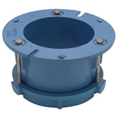 Imagem de Zurn CF2984-CI4 Conjunto de torque de ferro fundido, flange de armário de corpo profundo, conexão de compressão de 10 cm, diâmetro de 17,8 cm, altura de 9 cm