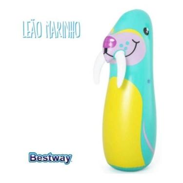 Imagem de Boneco Inflável João Teimoso Bestway Leão Marinho Brinquedo Joao Bobo
