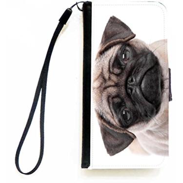 Imagem de Rikki Knight Capa tipo carteira flip com aba magnética para iPhone 5c Pug Puppy Dog
