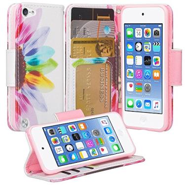 Imagem de [GW USA] Capa carteira de couro PU fofa compatível com iPod Touch 5 / iPod Touch 6, Itouch 5 / Itouch 6, Folio [Suporte] com compartimento para identidade e cartão de crédito para meninas e mulheres -