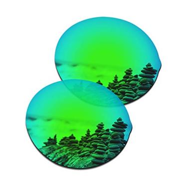 Imagem de SmartVLT Lentes de substituição verde-esmeralda masculinas para óculos de sol Oakley Madman OO6019