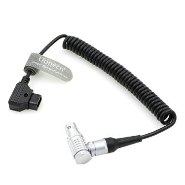 Imagem de Uonecn ARRI Alexa Mini cabo de alimentação para câmera Dtap para ângulo reto 8 pinos fêmea cabo de mola