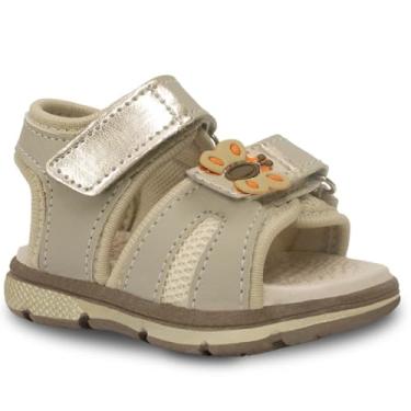 Imagem de Sandalia Papete Infantil Bebe Nº 16 ao 21 Moda Calce Facil Rasteira Menina Casual Antiderrapante 15.24 (Bege, BR, Criança de 1 a 3 anos, Numérico, 21)