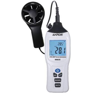 Imagem de Termo anemômetro com cálculo da vazão de ar - Akrom KR835