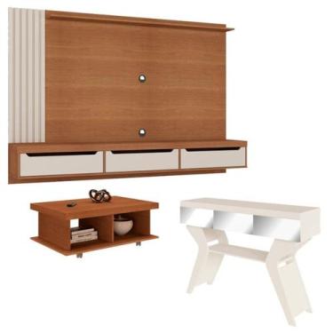 Imagem de Painel TV Mesa Aparador Sala PDH4641 Cinamomo Off White ARLY - Milani 